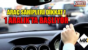 Araç sahipleri dikkat