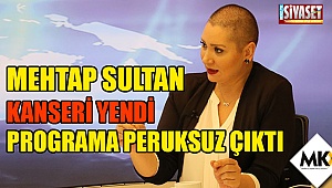 Denizli'de kanseri yenen sunucu programa peruksuz çıktı