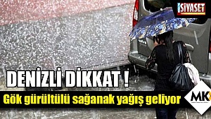 Gök gürültülü sağanak yağış geliyor