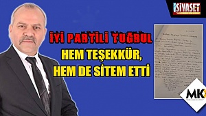 İyi Partili Tuğrul, hem teşekkür, hem de sitem etti