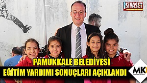 Pamukkale Belediyesi eğitim yardımı sonuçları açıklandı