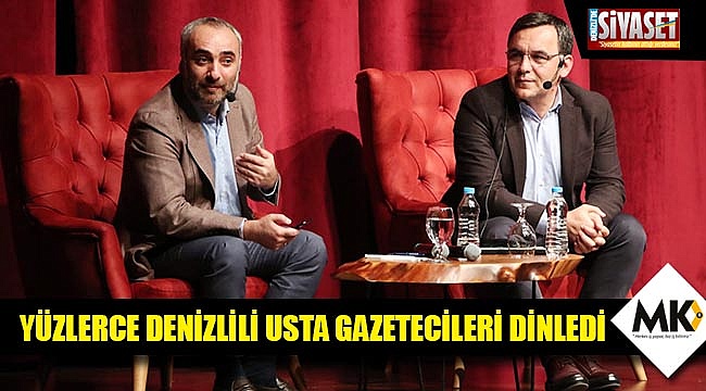 Yüzlerce Denizlili usta gazetecileri dinledi