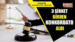 3 şirket birden konkordato aldı