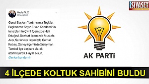 4 ilçede koltuk sahibini buldu