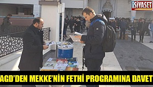 AGD’den Mekke’nin Fethi programına davet