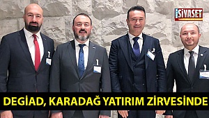 DEGİAD, Karadağ Yatırım Zirvesinde