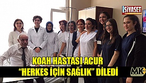 Devlet hastanesinde sürpriz doğum günü