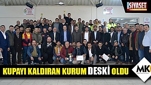  Kupayı kaldıran kurum DESKİ oldu