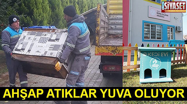 Ahşap atıklar yuva oluyor