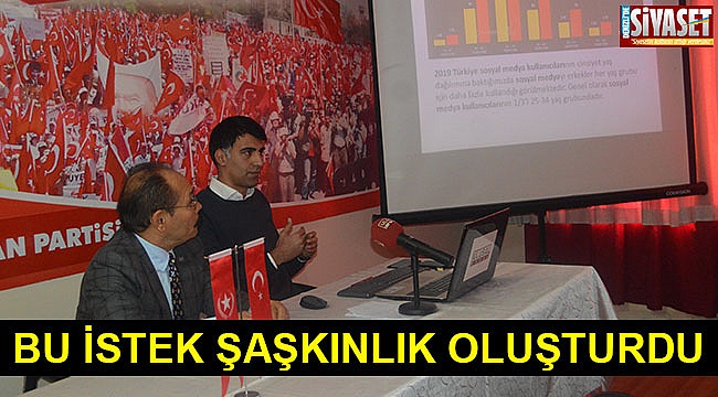 Bu istek şaşkınlık oluşturdu