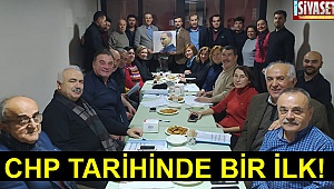 CHP tarihinde bir ilk!