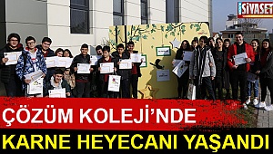 Çözüm Koleji’nde karne heyecanı yaşandı