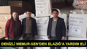 Denizli Memur-Sen’den Elazığ’a yardım eli