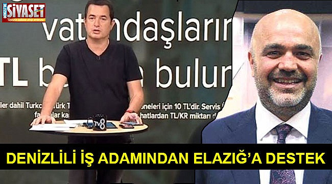 Denizlili İş Adamından Elazığ’a destek