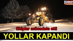 Ekiplerden kar mücadelesi