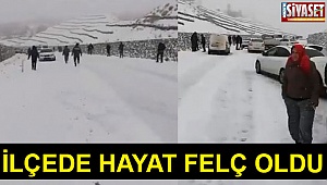 İlçede hayat felç oldu