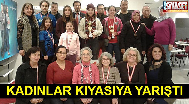 Kadınlar kıyasıya yarıştı