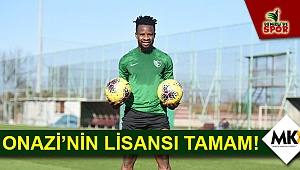 Onazi’nin lisansı tamam!