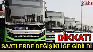 Saatlerde değişikliğe gidildi