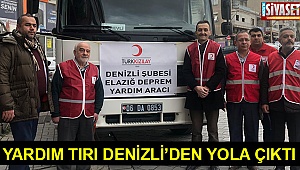 Yardım tırı Denizli’den yola çıktı