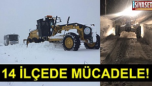 14 ilçede mücadele!