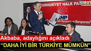 Akbaba, adaylığını açıkladı