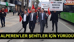 Alperen’ler Şehitler için yürüdü