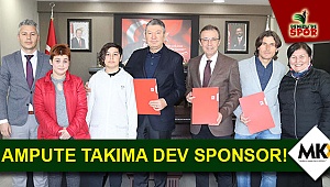 Ampute takıma dev sponsor