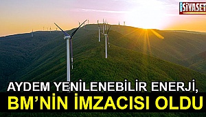 AYDEM Yenilenebilir Enerji, BM’nin imzacısı oldu