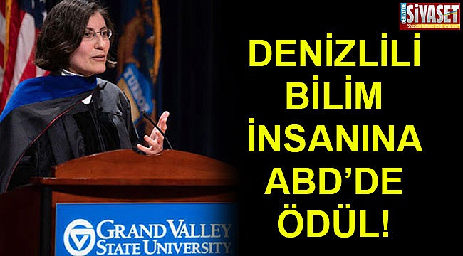 Denizlili bilim insanına ödül!