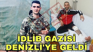  İdlip’te yaralanan Uzm. Çvş. evine geldi