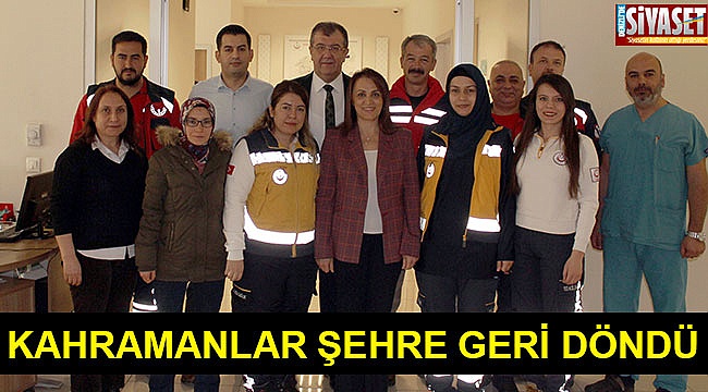 Kahramanlar şehre geri döndü