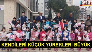 Kendileri küçük yürekleri büyük