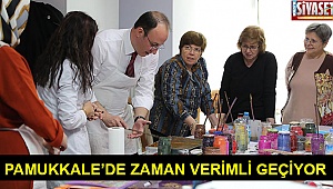 Pamukkale’de zaman verimli geçiyor