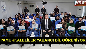 Pamukkaleliler yabancı dil öğreniyor