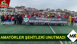 Amatörler şehitleri unutmadı