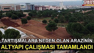 Arazinin altyapı çalışması tamamlandı
