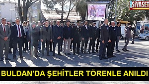 Buldan’da şehitler törenle anıldı
