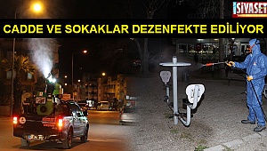 Cadde ve sokaklar dezenfekte ediliyor
