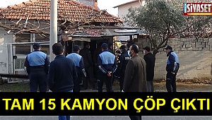 Çöp evden, 15 kamyon çöp çıkardı