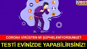 Corona virüs testi artık elinizin altında!