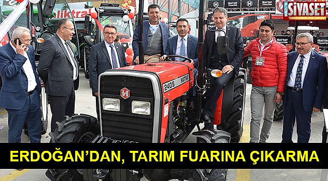 Erdoğan’dan, tarım fuarına çıkarma