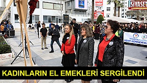 Kadınların el emekleri sergilendi