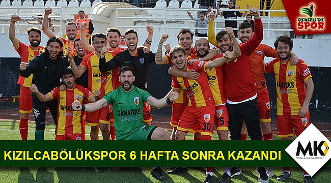 Kızılcabölükspor 6 hafta sonra kazandı