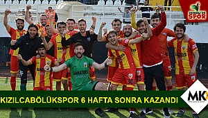 Kızılcabölükspor 6 hafta sonra kazandı