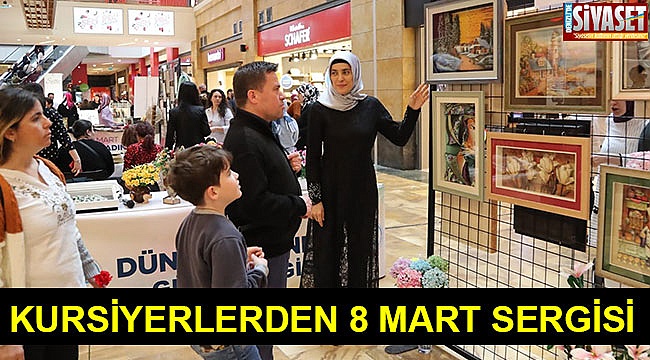 Kursiyerlerden 8 mart sergisi