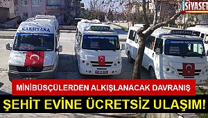 Minibüsçülerden ücretsiz davranış