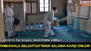 PAMUKKALE BELEDİYESİ’NDE CORONA VİRÜSÜ MESAİSİ 