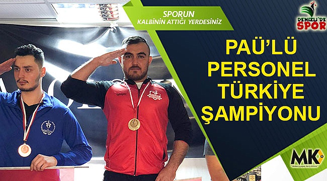 PAÜ’lü personel Türkiye Şampiyonu