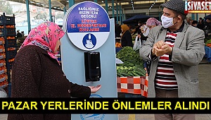 Pazar yerlerinde önlemler alındı